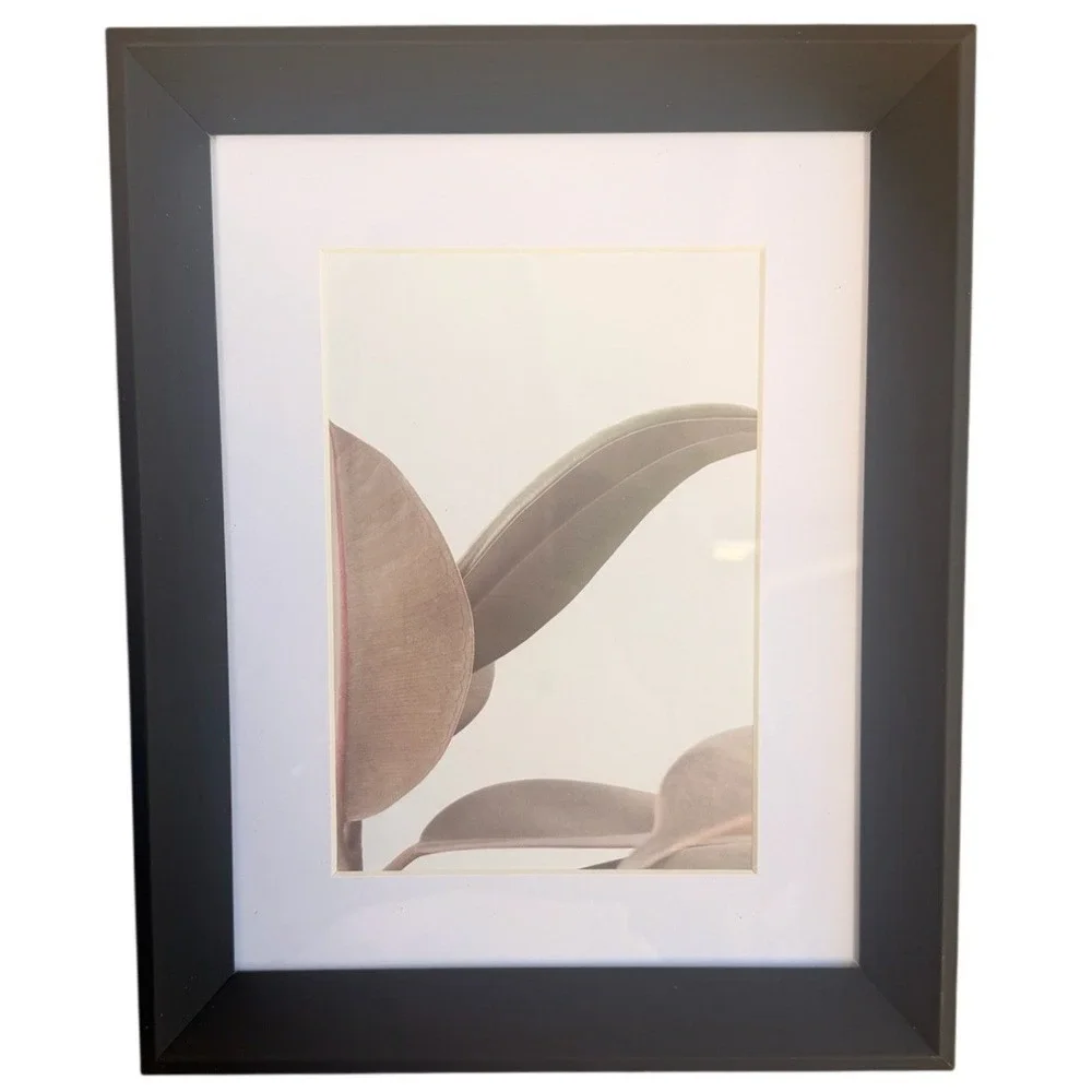 Umbra Black Wood Picture Frame with 7 Interchangeable Art Prints Modern Decor
